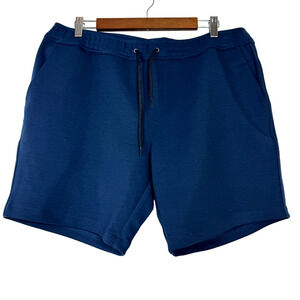 Unison Navy Blue Casual Pull On Shorts NWT Size Large